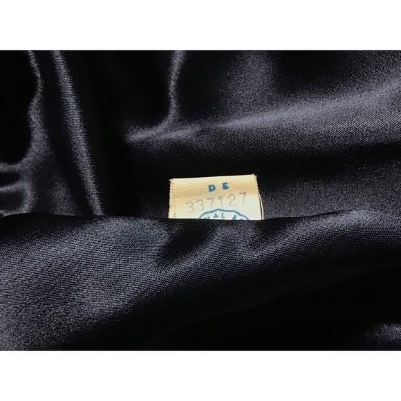 Bergdorf Goodman Main Street Fashion Coat Black Textured Satin Quilted vintage - Picture 12 of 16